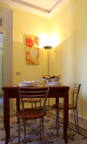 La sala da pranzo